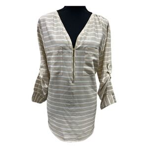 Calvin Klein Beige Striped Blouse